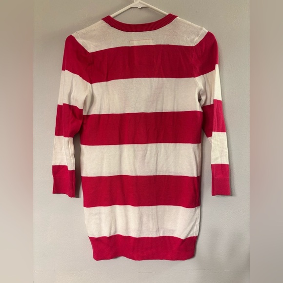 Hollister Pink and White Striped Cardigan - Picture 4 of 5